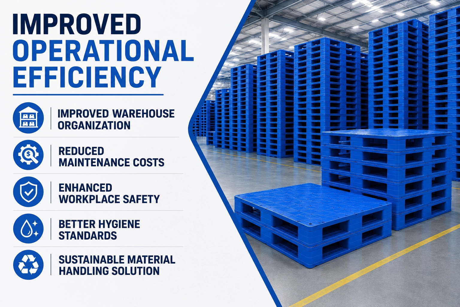Plastic Pallets Improve Operational Efficiency